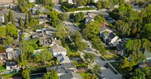 aerial view neighborhood